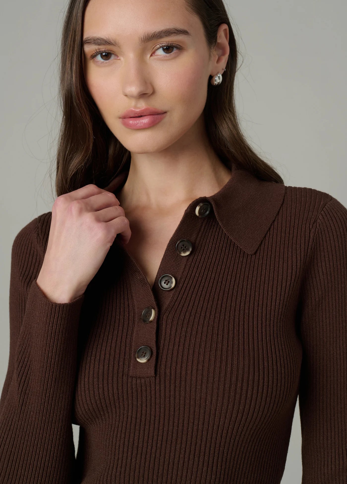 THE LISA POLO SWEATER