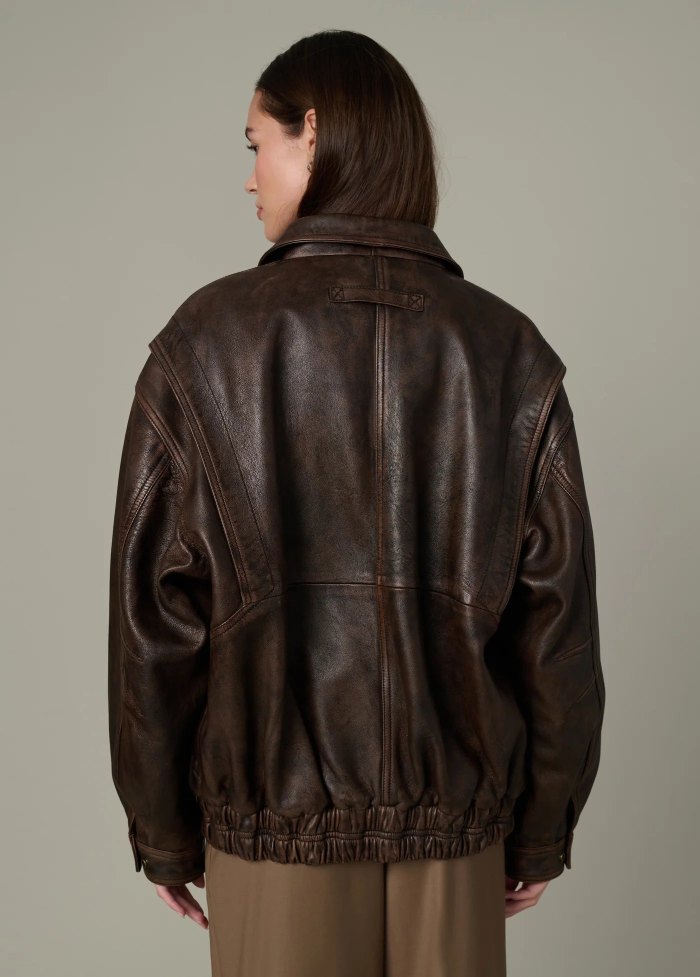 THE LUCA LEATHER BOMBER JACKET
