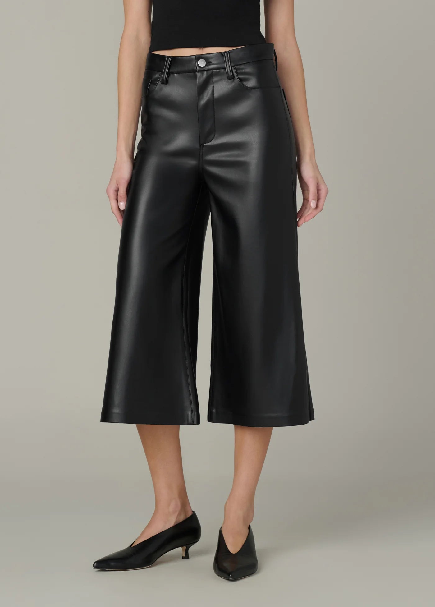 THE CULOTTE VEGAN LEATHER PANT